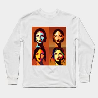 Faces of women Long Sleeve T-Shirt